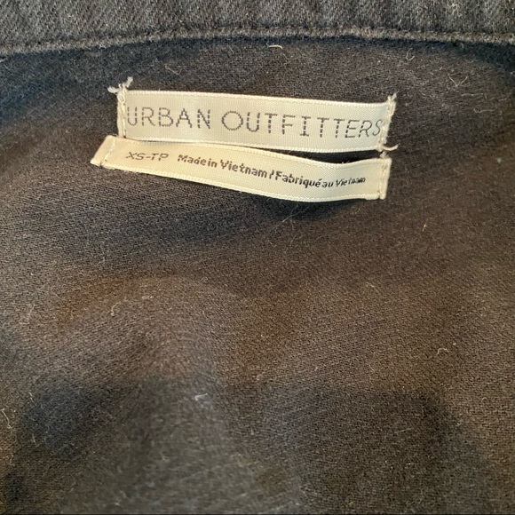 Urban Outfitters Black Coverall Tie Waist Utility Shorts Jumpsuit - Picture 6 of 7